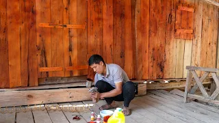 The Process of Buying Paint to Paint a Wooden House | Family Farm