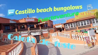 Fuerteventura, Caleta de fuste, Castillo beach bungalows, how to find the complex