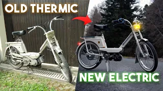 700h to CONVERT TO ELECTRIC and RESTORE a 1974 Peugeot 101 Moped