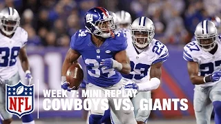 Cowboys vs. Giants (Week 7) | Eli Manning vs. Matt Cassel Mini Replay | NFL Films
