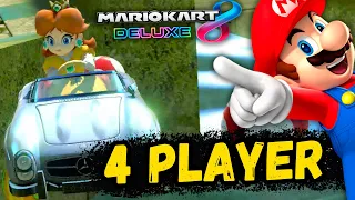 Mario Kart 8 Deluxe Multiplayer 2021 – 4 Players 150 CC Mushroom Cup