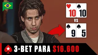 Este Amador Agressivo DESTRUIU Os Pros Por Uma Premiação ENORME De 6 Dígitos ♠️ PokerStars Brasil
