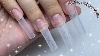 PEARLESCENT SPRING POLYGEL NAILS🌸 Live Stream