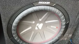 Two 12 inch Kicker Comp R Flexing in my SRT Super Bee....