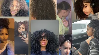 Cute Curly Hairstyles TikTok Compilation🤎