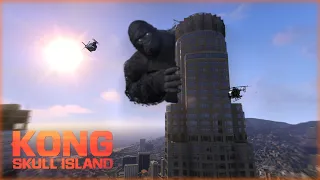 GTA 5 - KING KONG Destroys Los Santos! (Gameplay)