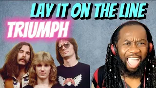 TRIUMPH Lay it on the line (music reaction) The singers voice is out of sight! First time hearing