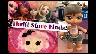 Thrift Store Finds! Doll Haul at Goodwill! Monster High, Ever After High, Bratz Babyz & Lalaloopsy!