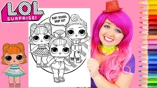 Coloring LOL Surprise Dolls Retro Club Coloring Page Prismacolor Pencil | KiMMi THE CLOWN