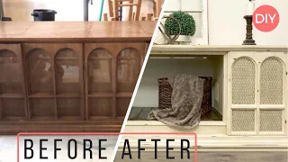 Furniture Upcycle DIY |  Painting Over High Glossed Surfaces (The Easiest Way) | Ashleigh Lauren