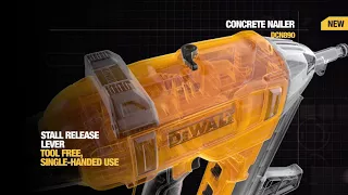 DeWalt DCN890N & DCN890P2 Revolutionary Cordless Concrete Nailers