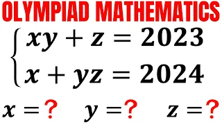 Find all solutions | Learn how to solve the system for X,  Y, and Z quickly | Math Olympiad Training