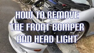 TOYOTA CELICA ZZT231 フロントバンパーとヘッドライトのはずし方 How to remove the front bumper and head light