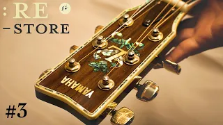 Burned Guitar  YAMAHA L-55  #3  火事で焼けたギターの修復【Guitar Restore/Repair】