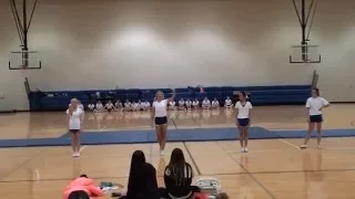 Mortimer Jordan Cheer Mock Tryouts Jump and Group Cheer 2 25 2016 3