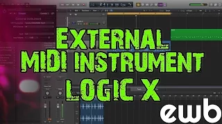 Logic X - External MIDI Instrument - How to Record & Edit MIDI to Audio