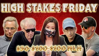 🔴 HIGH STAKES FRIDAY WITH KITTY KUO - $50/100 +100 BB Ante NLH  -  Live at the Bike! Poker Stream