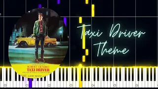 Taxi Driver (Theme) PIANO TUTORIAL (Sheet in the description)#taxidriver