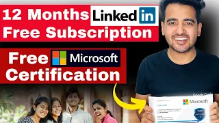 Free 12 Months Linkedin Premium Subscription 🤯 Get Microsoft Free Courses With Free Certificate