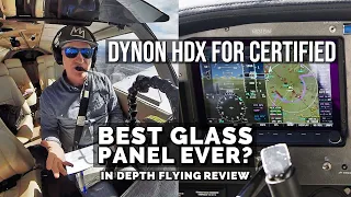 Dynon Skyview in a Cherokee| HDX FULL REVIEW in flight and w/approach | BEST GLASS PANEL EVER?