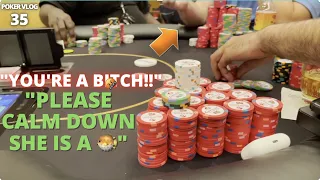 WILD GAME & HUGE POKER FIGHT!! (DON'T BE THIS TYPE OF PLAYER) MUST WATCH!! NLH POKER PROFIT VLOG #35