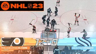 NHL 23 Full Season Playthrough - Game 55 - Flyers vs Kraken