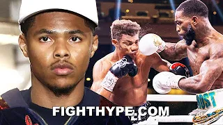 SHAKUR STEVENSON REACTS TO  FRANK MARTIN DROPPING & BEATING MICHEL RIVERA; PROMISES TO FIGHT HIM
