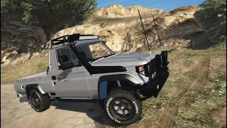 LAND CRUISER 75 SERIES PICK-UP TRUCK | GTA 5 | 4K