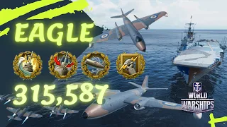 HMS EAGLE World of WARSHIPS - British SUPER Aircraft Carrier #wows #worldofwarships #gaming