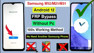 Samsung M12/M21/M31 FRP Bypass Android 12 | Gmail Lock/Google Account Remove Samsung M315F/M215F