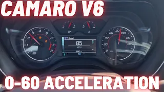 2016 Chevy Camaro V6 0-60 MPH Acceleration