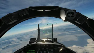 DCS World F-15C vs Su-30 dogfight test