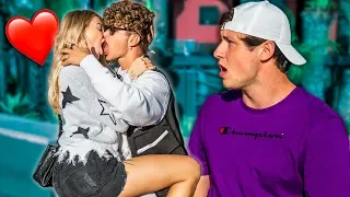 KISSING IN FRONT OF STRANGERS PRANK! *PUBLIC PDA*