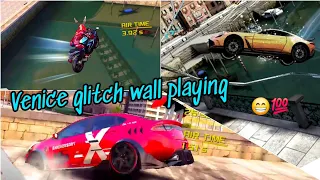 Asphalt 8 - Playing with Venice Glitch Wall 😁 Epic Stunts .. Broken Physics .. 😶‍🌫️😶‍🌫️