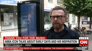 Björn Ulvaeus interviewed by Richard Quest today on CNN