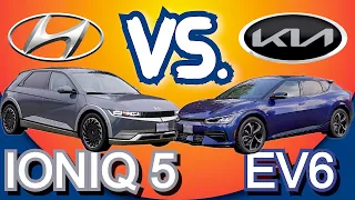 Hyundai IONIQ 5 VS Kia EV6 electric car comparison