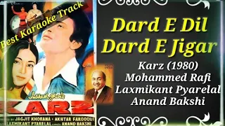 Dard E Dil | Karz (1980) | Mohammed Rafi | Best Karaoke