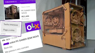 COLOQUEI UM PC DE PAPELÃO NA OLX!