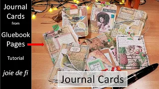 Decorating Journal Cards Use Gluebook Pages ✅