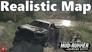 SpinTires MudRunner: NEW REALISTIC MAP! (Mud, Rocks, and More!)