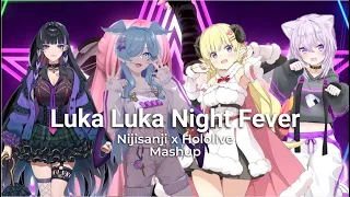 Luka Luka★Night Fever (Hololive x Nijisanji Mashup) ft. Elira, Meloco, Okayu and Watame