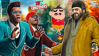 Franklin Tries To Save Shinchan From Michael In GTA 5