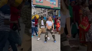 We danced in the public again🤩😍 @isabellaafro  #africa #couple #shorts