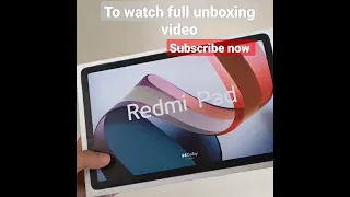 Redmi pad | Unboxing & First impression | hindi