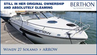 [OFF MARKET] Windy 27 Solano (ARROW), with Hugh Rayner - Yacht for Sale - Berthon International