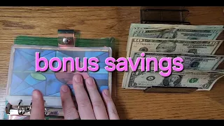 Bonus Savings | #savingschallenges | Save with Me | Saving Sunday