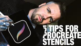 5 TIPS for BETTER tattooing stencils using PROCREATE.