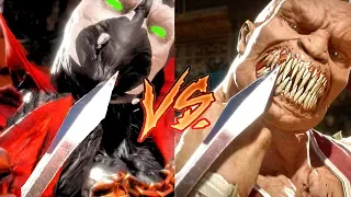 MK11 Spawn VS Real Victory Poses (Side by Side Comparison)