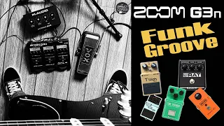 ZOOM G3n FUNK GROOVE Cory Wong style / Clean, T-Wah, Phaser, TS808, RAT / G3xn, G5n