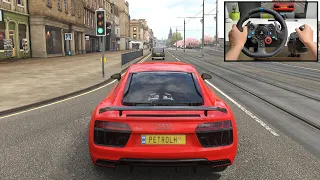 Audi R8 V10 Plus - Forza Horizon 4 | (Logitech g29 + Shifter) gameplay